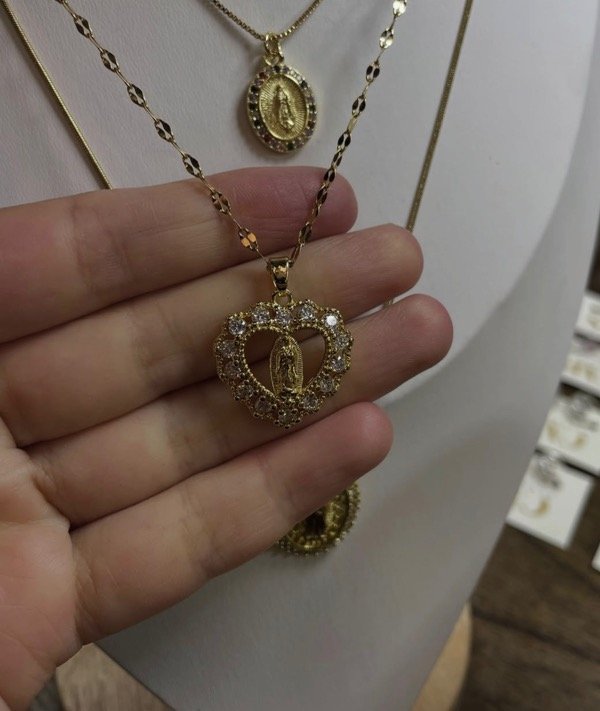 Producto - Collar virgen corazón