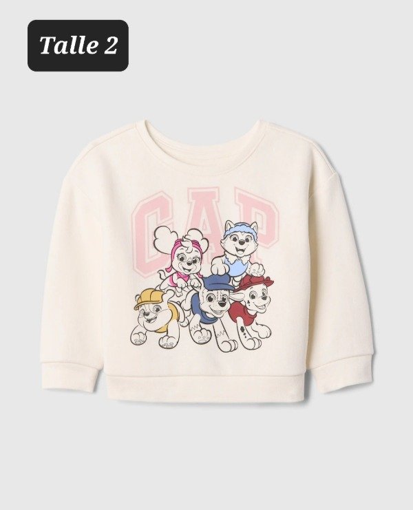 Buzo con friza gap talle 2 paw patrol