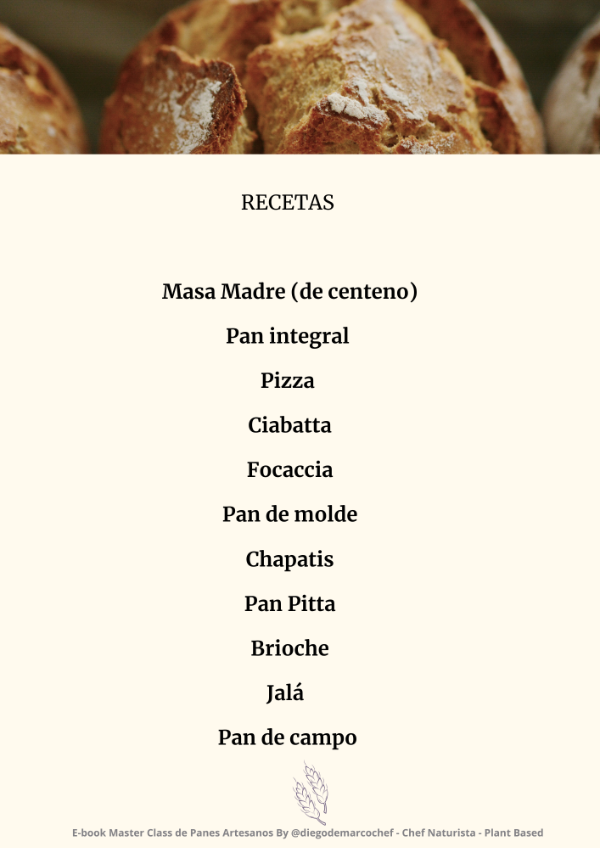 Producto - RECETARIO DIGITAL de PANES ARTESANALES - 1