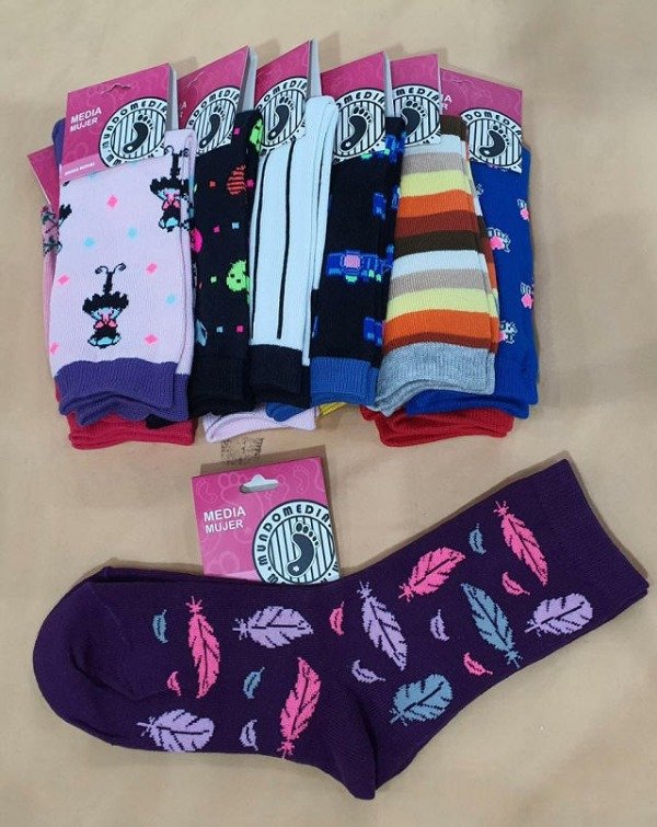 Producto - Medias Dama estampadas x 12