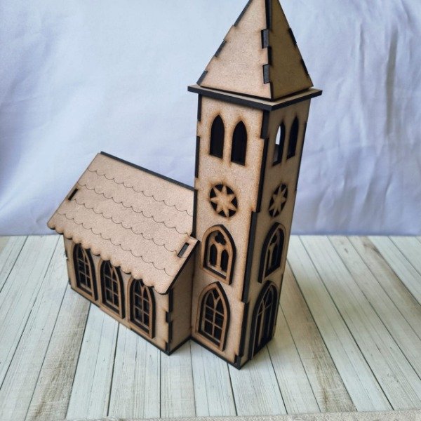Producto - Capilla Iglesia  3d  25 cm alto - 1