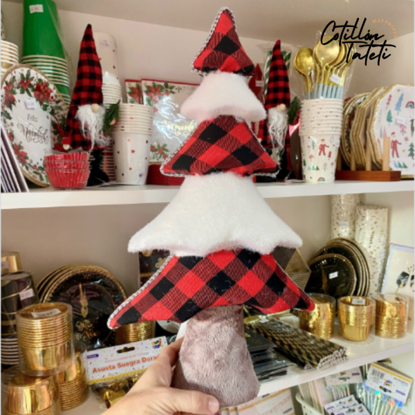 Producto - ARBOL LEÑADOR Y NIEVE 42X24X11