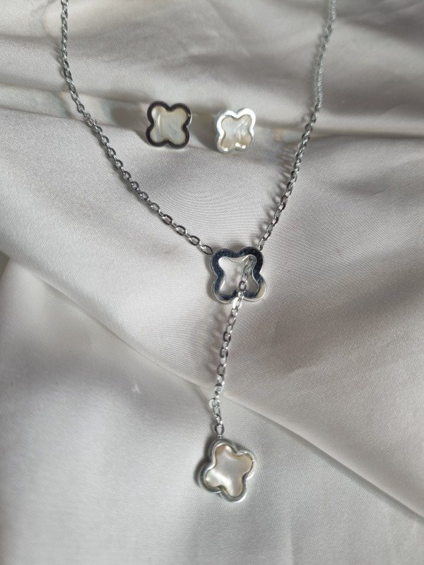 Producto - Set Collar + Aros Trebol - 0