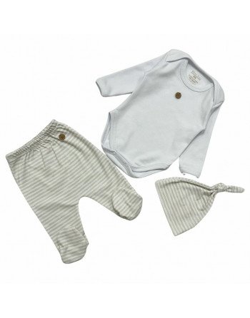 Producto - Ajuar  Mi Primer Ropita - Rayitas Unisex
