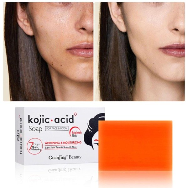 Producto - Jabón ácido kójico blanqueador, hidratante aclarante - GuanJing Beauty