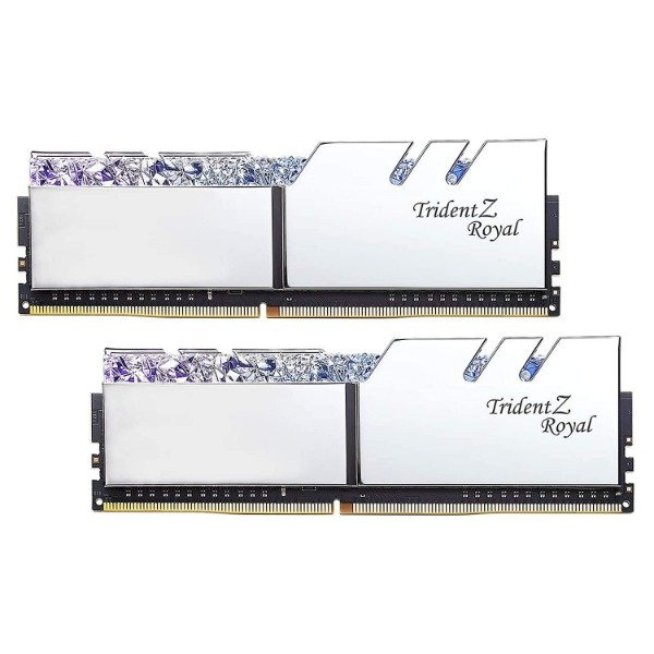 Producto - MEMORIA GSKILL TRIDENT Z ROYAL DDR4 16 GB 3600 RGB SILVER 2X8 1.35