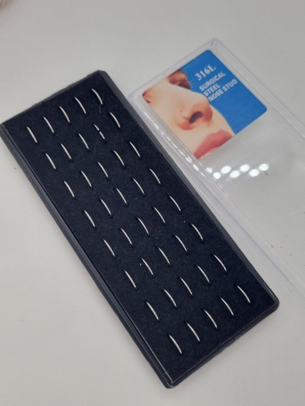 Producto - Blister piercing argollitas x40 plat nro1258