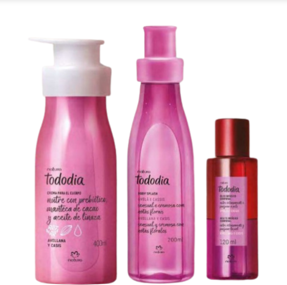 Producto - kit avellana y casis, hidratante corporal + body + aceite