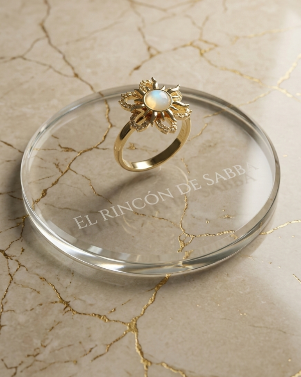 Producto - Anillo Golden Sun and Flower