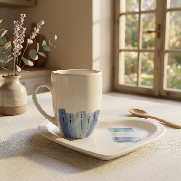 Producto - Set Taza + Bandeja Línea Mar - 0