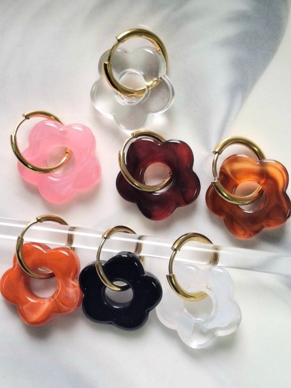 Producto - Argolla Flor Gold