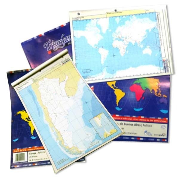 Producto - BLOCK 40 MAPAS N3 POLITICO PROVINCIAS ARGENTINA