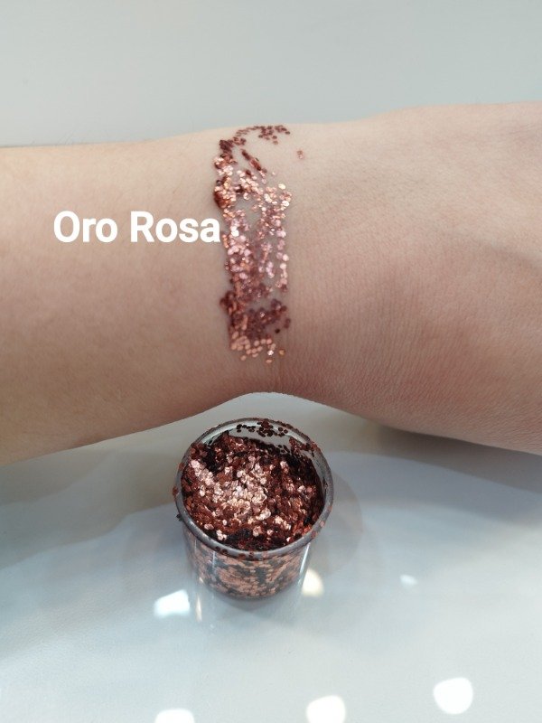 Producto - Glitter Gel Oro Rosa
