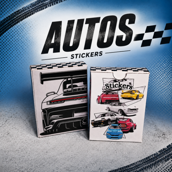 Producto - Cajita de stickers "Autos"
