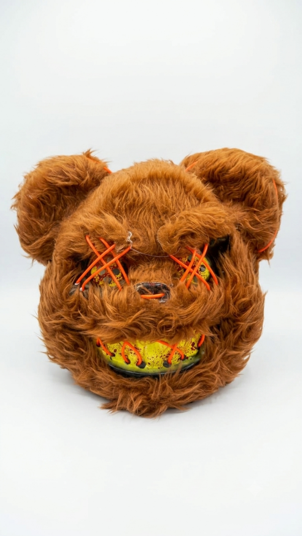 Producto - Mascara Oso Con Luz Led Neon De Terror Halloween