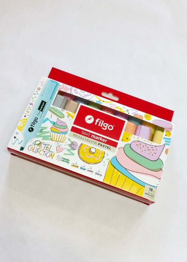 Producto - Resaltadores Filgo Chatos Pastel Callection X 18 u