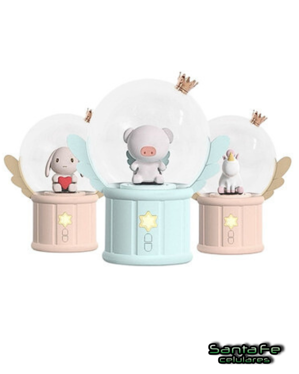 Producto - Lampara Velador Infantil Giratorio con Parlante Bluetooth Recargable