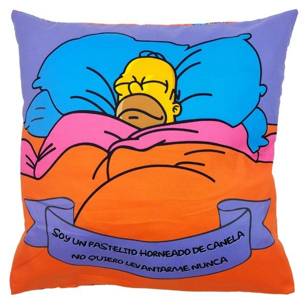 Producto - Almohadón Homero Pastelito Horneado de Canela 45x45 - Los Simpsons