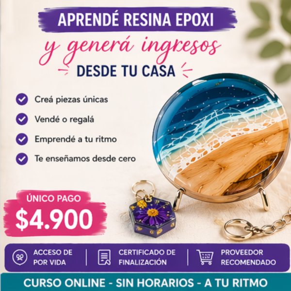 Producto - Taller Artesanías en Resina Epoxi