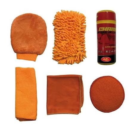 Producto - KIT LIMPIEZA X7 NARANJA BOLSO-MICROFIBRAS - 1