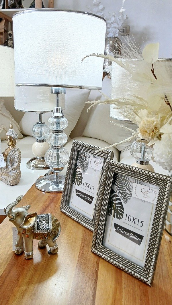 Producto - Velador 3 esfera plateado