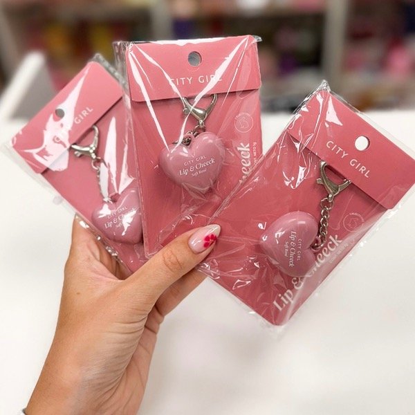 Producto - Llavero con labial y rubor City Girl