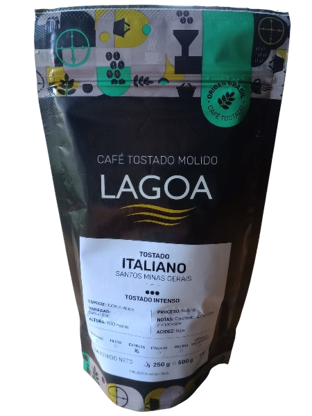 Producto - Café Tostado Molido Lagoa - Tostado Italiano - Origen Brasil