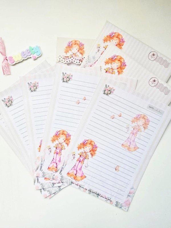 Producto - Set de papel de Carta Sarah Kay Sweety Arg