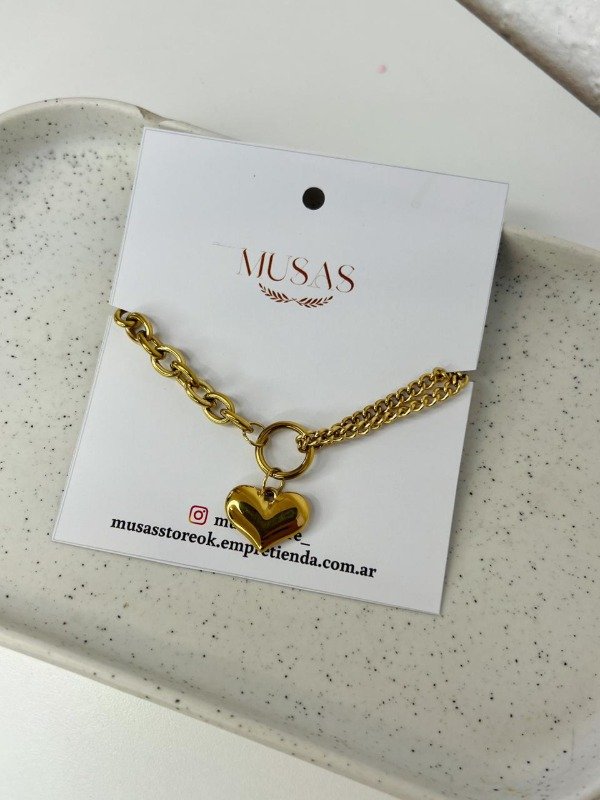 Producto - pulsera elizabeth acero dorado