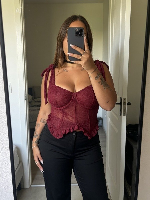 Producto - Corset Bárbara bordó