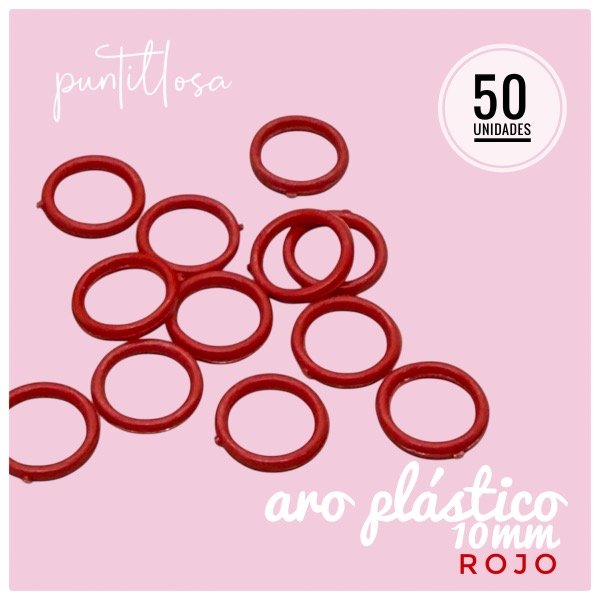 Producto - Aro 10mm Nylon Rojo - 50 unidades