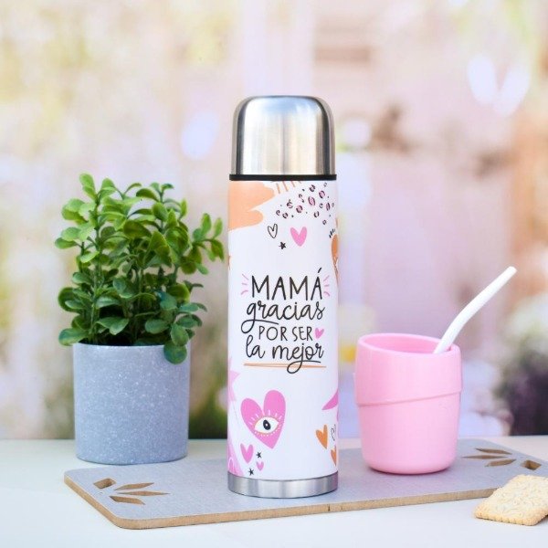 Producto - TERMO DE 500 CC ACERO DÍA DE LA MADRE