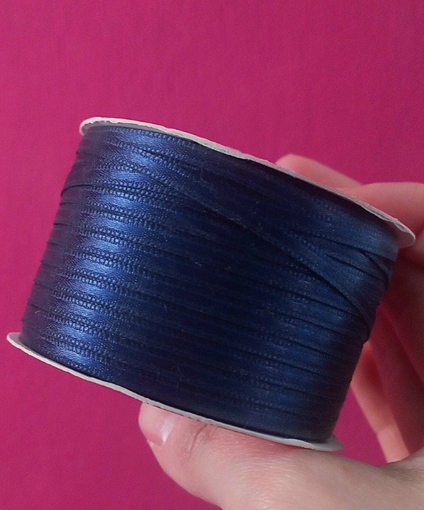 Producto - REMANENTE CINTA DE RASO NÚMERO 0 COLOR AZUL MARINO X 97 METROS