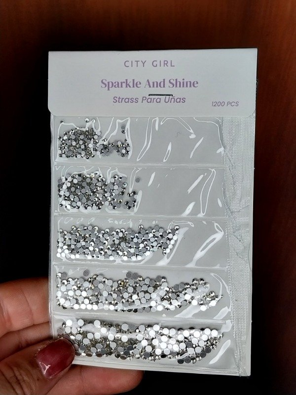 Producto - Strass plateado city girl 3977