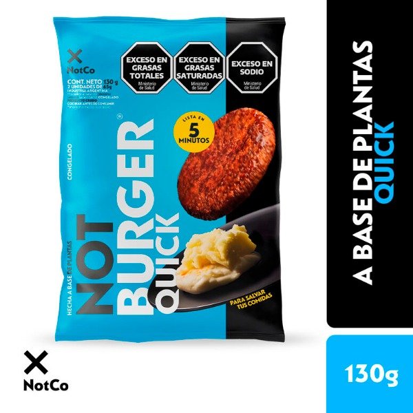 Producto - Not Burger Quick Flowpack 2u x 65g - Not Company