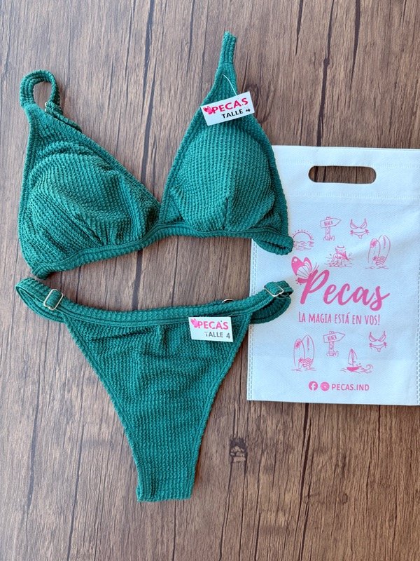 Producto - Bikini Amira - verde Petróleo