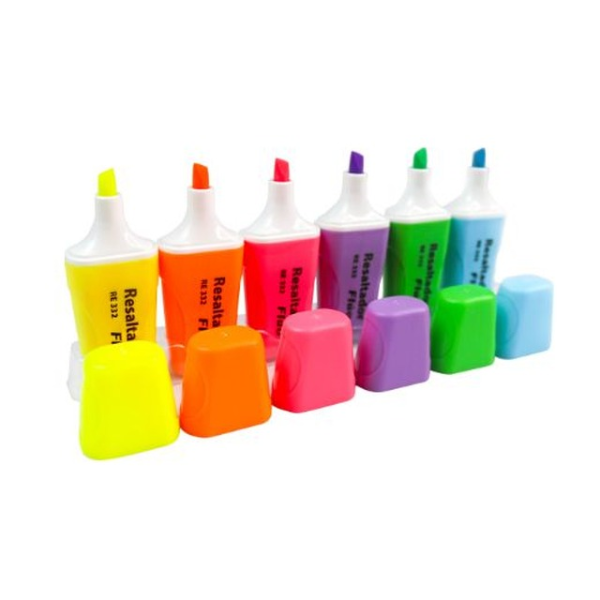 Producto - MINI RESALTADOR FLUO x6unid SABONIS