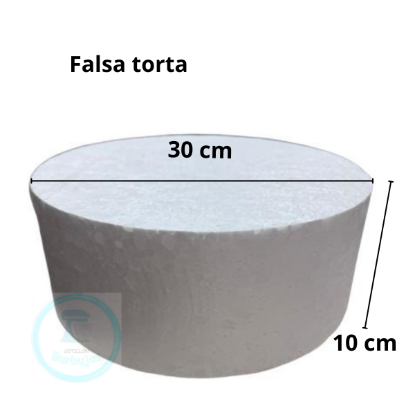 Producto - Piso para Torta Falsa 30 cm - altura 10 cm -