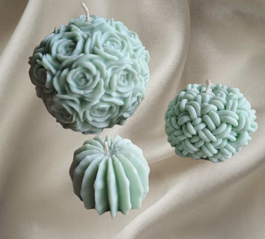 Producto - Velas de Molde x 3 VERDE AGUA