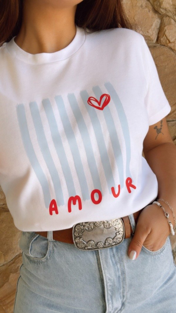 Producto - REMERA AMOUR (CELESTE)