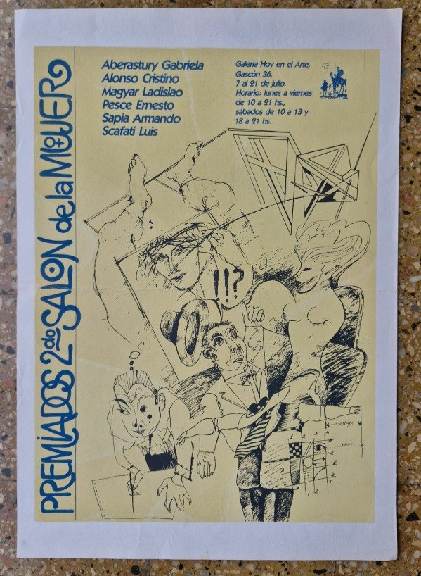 Producto - Afiche Premiados 2do Salón de la Mujer - Galería Hoy en el Arte - 1