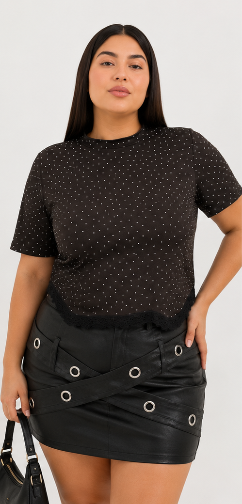 Producto - Top strass cuello cerrado - 0