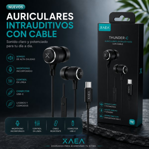 Producto - Auricular Manos Libres Xaea Thunder Tipo C Calidad Premium