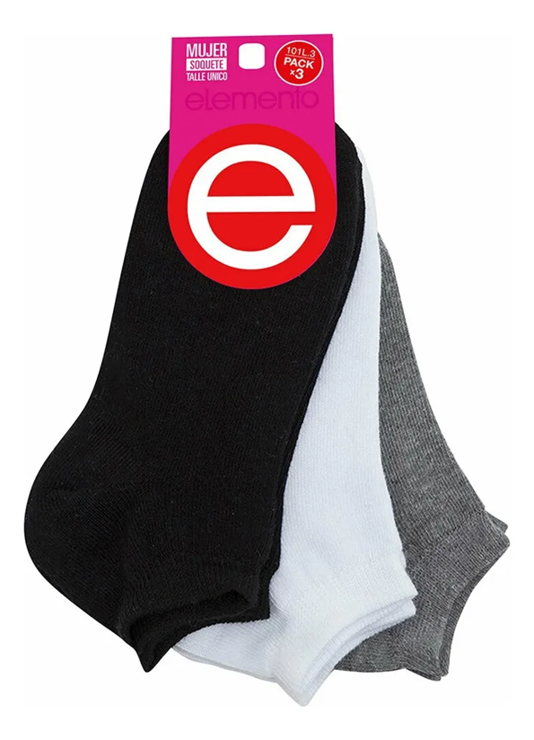 Producto - Medias Soquetes Algodon Elemento Dama Art:101L