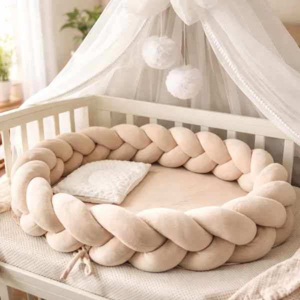 Producto - Nido de Contención - Chichonera Trenzada 2 en 1 Plush