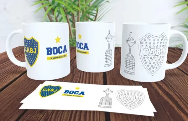 Producto - Taza - para pintar - escudo boca