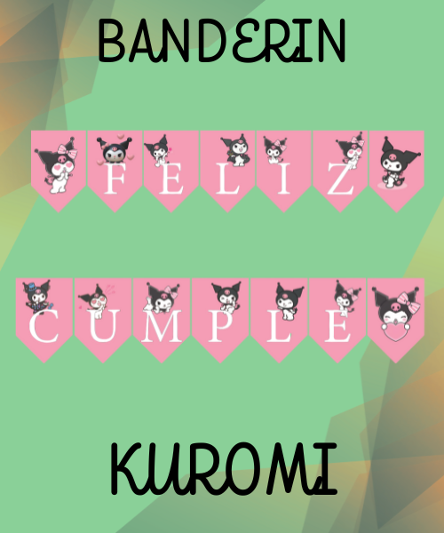 Producto - Banderin KUROMI