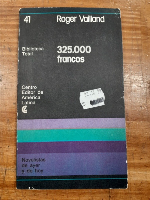 Producto - 325000 francos - Roger Vailland