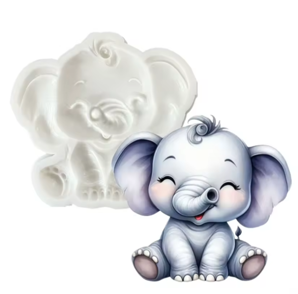 Producto - Molde elefante plano