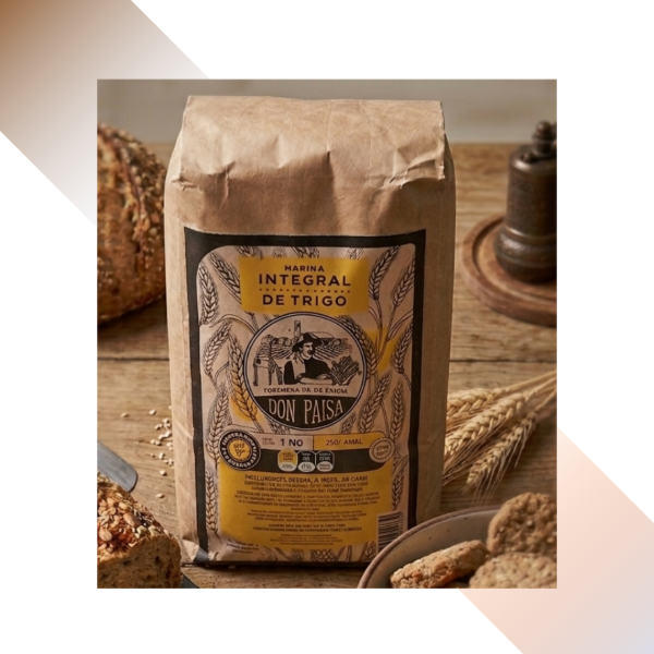 Producto - Harina integral fina agroecológica Don Paisa x 1kg